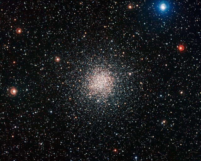 This colourful view of the globular cluster NGC 6362 was captured by the Wide Field Imager attached to the MPG/ESO 2.2-metre telescope at ESO’s La Silla Observatory in Chile. This brilliant ball of ancient stars lies in the southern constellation of Ara (The Altar).