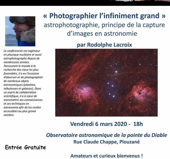 Photographier l’infiniment grand